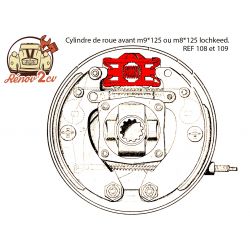 Cylindre de roue avant m9x125 lockheed