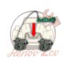 Tubo freno anteriore m8x125 tra pinze