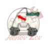 Front brake pipe m8x125 master cylinder / caliper or distributor on gearbox