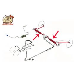 Rear brake pipe on left or right arm m8x125