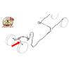 Front brake pipe m9x125 left drum