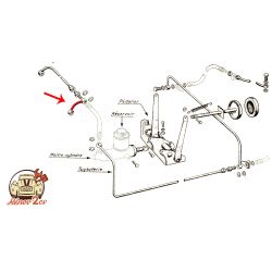 Tuyau de frein avant gauche raccord banjo 6.35mm