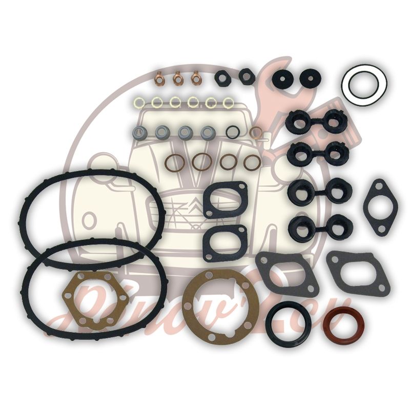 Pochette de joint moteur complete 602cc M28 avec joint spi nitrile