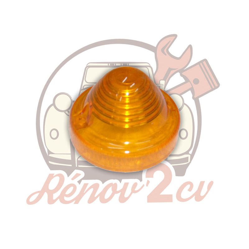 Cabochon de clignotant orange 2cv mehari