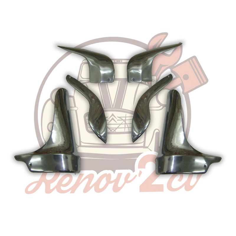 Sabot d'aile 2cv kit 6 pièces Sabot d'aile 2cv kit 6 pièces
