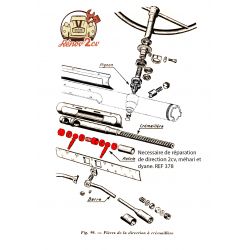 Necessaire de reparation de direction 2cv mehari dyane