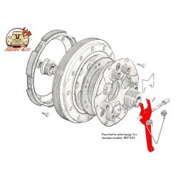 Fourchette embrayage 2cv Méhari Dyane nouveau modèle