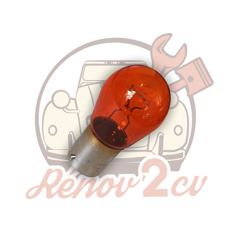 Ampoule 12 volts 21w orange bau15s