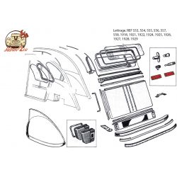 Monogramme adhesif "2cv6 special "