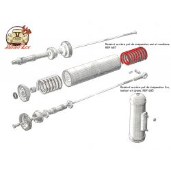 Ressort arriere pot de suspension ami et acadiane