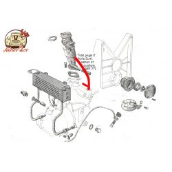Tube jauge d'huile 2cv6 Méhari Dyane Acadiane
