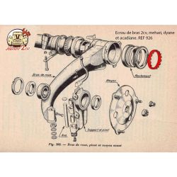 Ecrou de bras 2cv mehari dyane acadiane