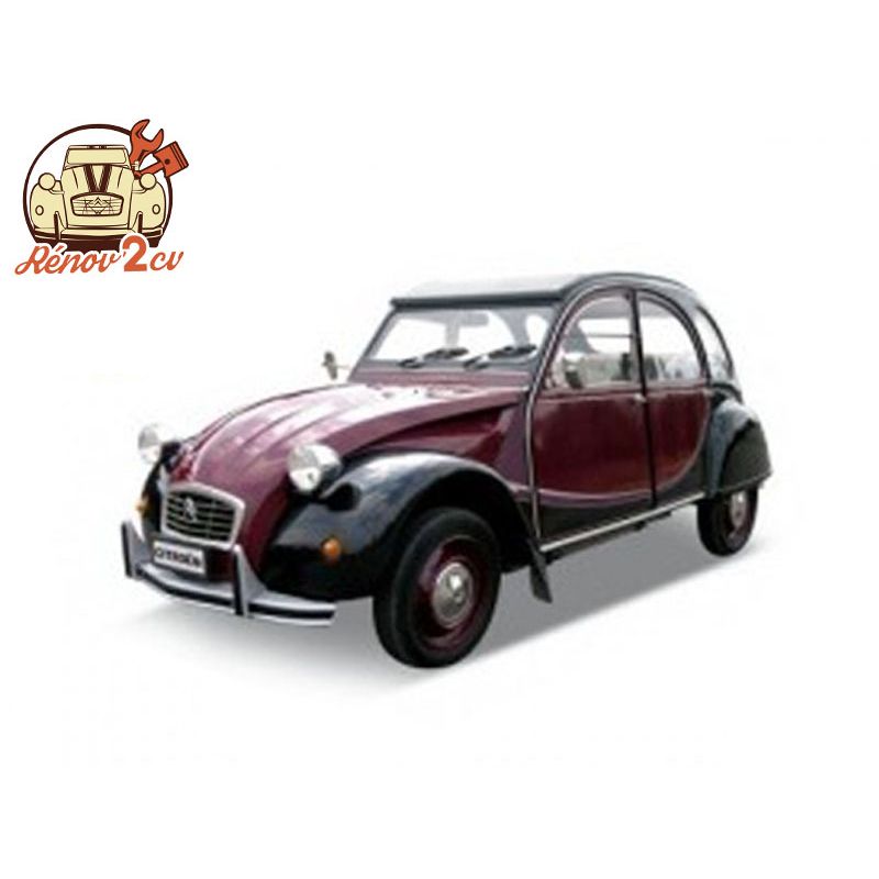 KIT AUTOCOLLANT 2CV CHARLESTON BORDEAUX NOIR