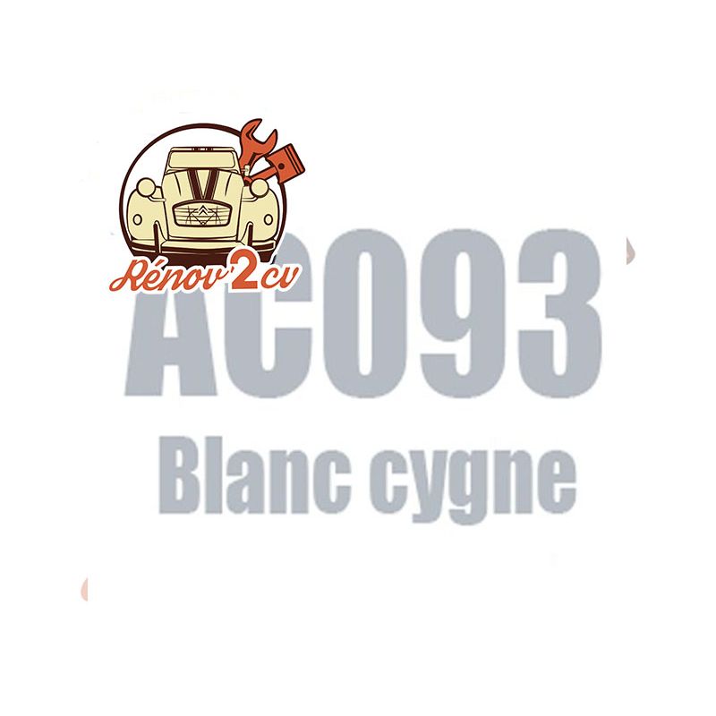 kit peinture 2cv ac 093 blanc cygne 1.3 kilos