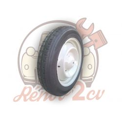 Roue complète 125/15 RENOV2CV pour 2cv dyane gris