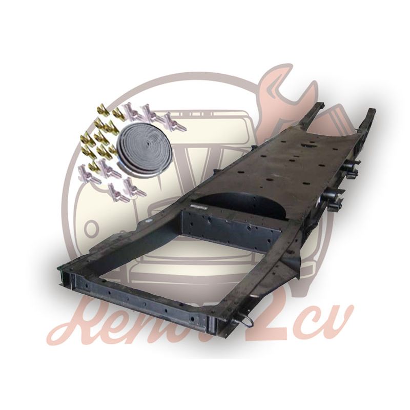 Chassis cataphorese homologue 2cv Méhari Dyane + kit mousse offert