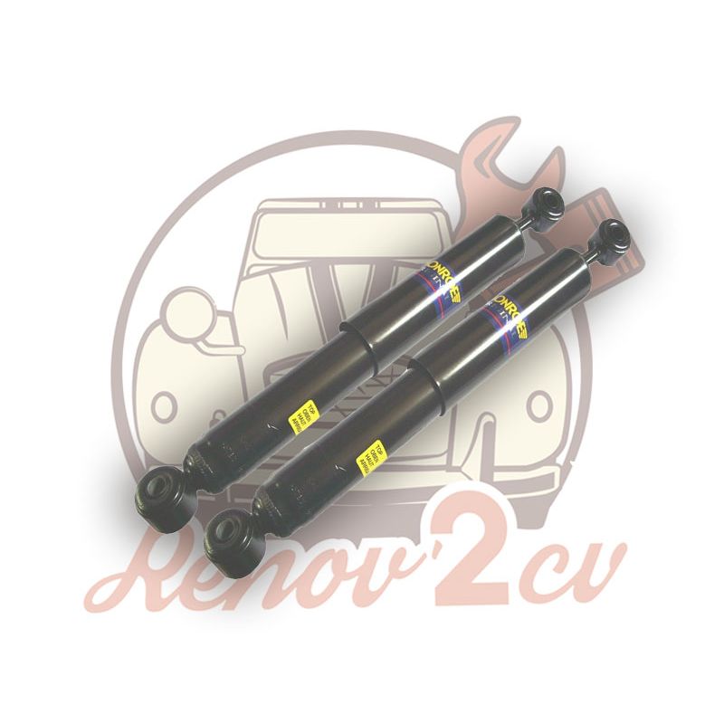 Paire d'amortisseur arriere MONROE gaz diamètre 14mm 2cv fourgonnette mehari 4x4