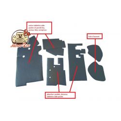 KIT 6 PIECES INSONORISANT INTERIEUR 2CV