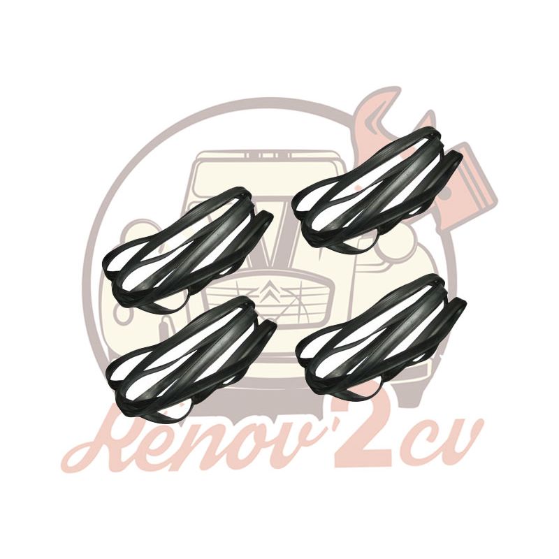 Jeu de 4 joints de portière 2cv modulable ancien et nouveau modèle