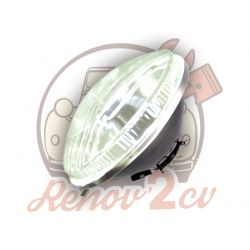 Optique de phare 2cv ancien modèle sans trou de veilleuse code européen SANS CERCLAGE