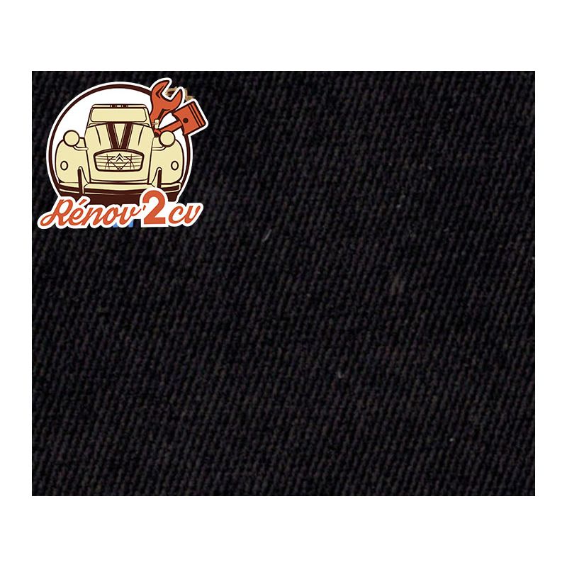 Short hood 2cv black cotton fabric