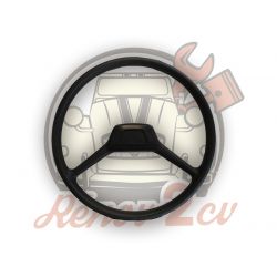 Volant 2cv Méhari Dyane double branche avec cache central