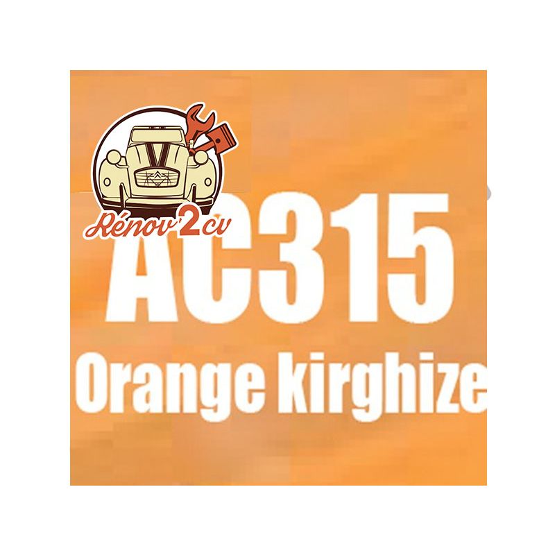 kit peinture 2cv ac315 orange kirghize 1.3 kilos