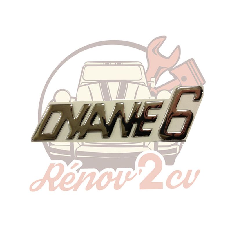 Lettrage chrome " Dyane 6 "