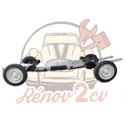 Kit Chassis sur roues Galvanisé après 1970 pour 2cv Méhari Dyane