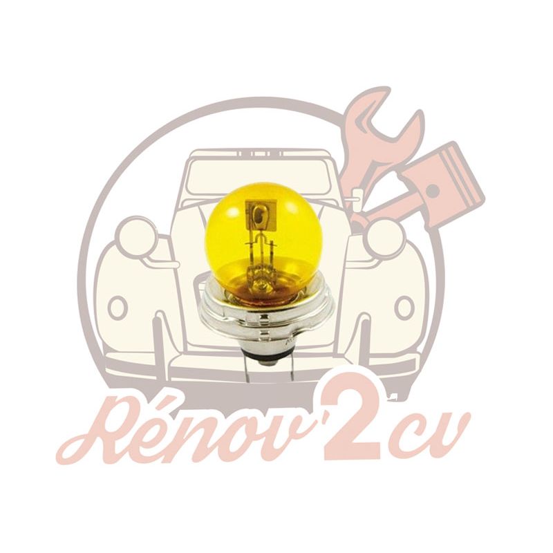 Ampoule de phare JAUNE 6 volts 45/40w CE P45T