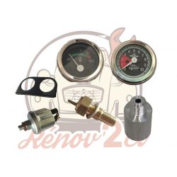 Kit 2 indicateurs 12v pour pression et tc° huile moteur 602cc