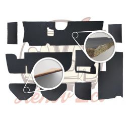 Kit 9 pièces insonorisant noire pour Dyane QUALITE SUPERIEURE