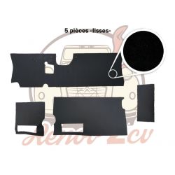 Kit 9 pièces insonorisant noire pour Dyane QUALITE SUPERIEURE