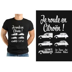 T-shirt NOIR  " Je roule en...