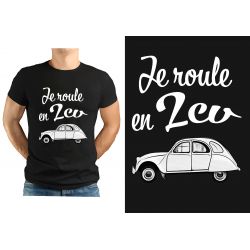 T-shirt NOIR " Je roule en...