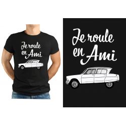 T-Shirt NOIR  " Je roule en...