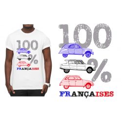 T-shirt BLANC " 100%...