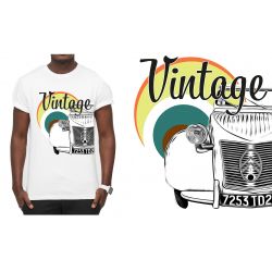 T-Shirt BLANC " Vintage...