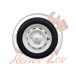 Roue complète 135/15 Pneu Profil Route Tubeless 2cv Mehari Azur