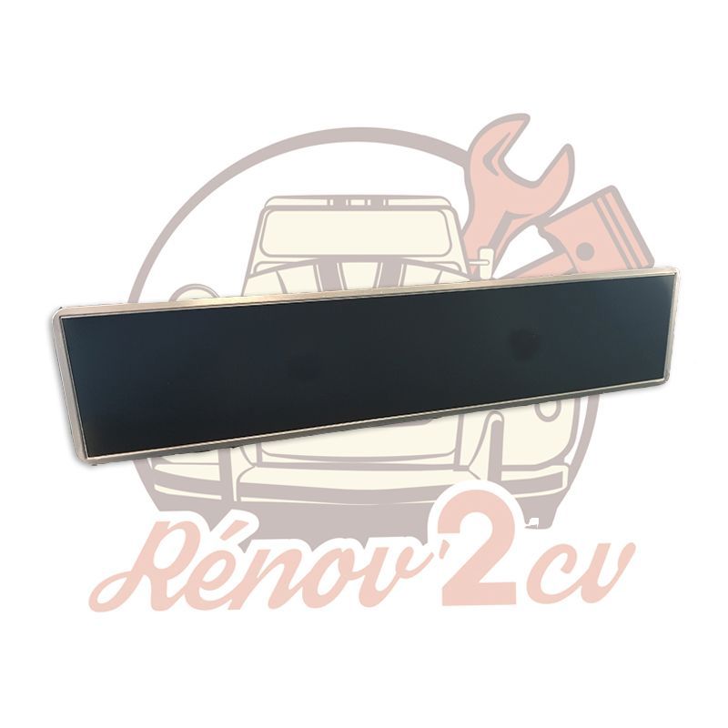 Plaque alu noire arriere 520x107 ancien format NON SIV