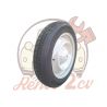 Roue complete 125/15 WEARWELL 2cv mehari dyane blanche