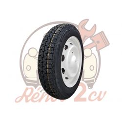 Roue complète 135/15 Pneu Profil Route Tubeless 2cv Mehari Azur