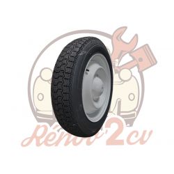 Roue complète 135/15 MICHELIN ZX 2cv méhari dyane acadiane gris rose