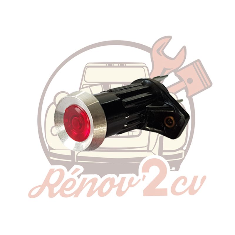 Voyant rouge 12V pour tableau de bord Qualité Supérieure  2CV Méhari Dyane