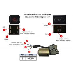 Motor limpiaparabrisas 12 voltios nuevo modelo