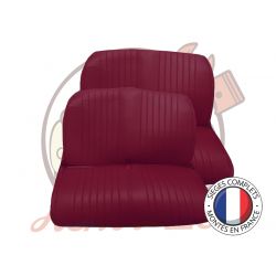 Banquettes complètes 2CV Skai Bordeaux avec rabat