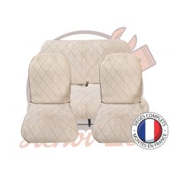 Sièges complets 2CV Beige à losanges sièges banquette Symétrique