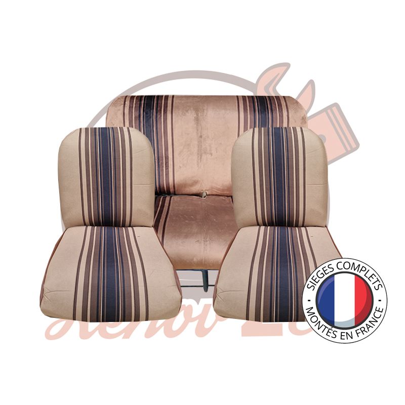 Sièges complets 2CV Marron sièges banquette Symétrique