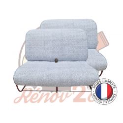 Banquettes complètes 2CV Skai Jean Bleu clair avec rabat