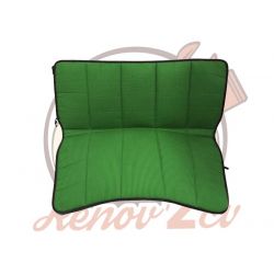 Garniture banquette bayadère 2cv arrière vert rabattable